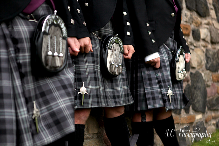 Edinburgh Scotland Wedding, men wearing kilts, scottish wedding