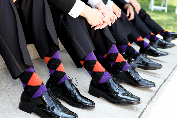 Argyle groomsmen socks, fun groomsmen attire wedding